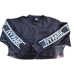 Ivy Park small black logo cropped sweatshirt